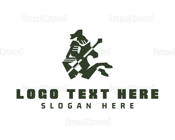 Horse Knight Medieval Logo