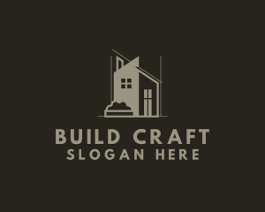 House Architecture Building logo design