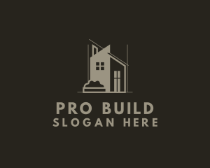 House Architecture Building logo design