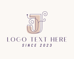 Letter J - Elegant Ornate Swirl logo design