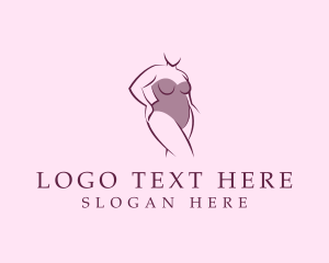 Adult - Plus Size Bikini Lingerie logo design