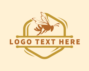 Badge - Bumblebee Insect Apiary logo design