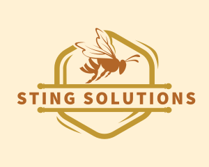 Bumblebee Insect Apiary logo design