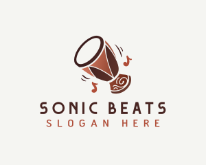 Tribal Drum Music logo design