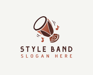 Tribal Drum Music logo design