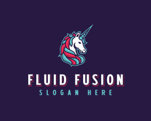 Bisexual - Unicorn Gaming logo design