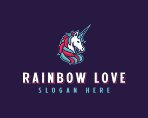 Lesbian - Unicorn Gaming logo design