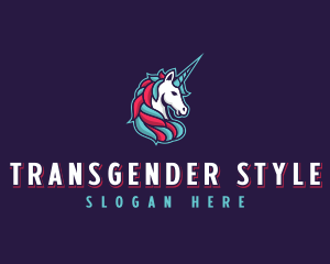 Transgender - Unicorn Gaming logo design