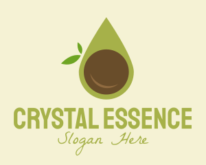 Mineral - Organic Avocado Droplet logo design