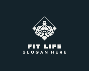 Fitness Bodybuilding Gym logo design