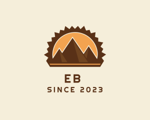 Explorer - Mountain Pyramids Travel logo design