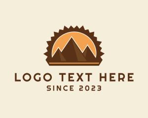 Apex - Mountain Pyramids Travel logo design