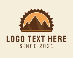 Archeology - Brown Mountain Pyramids logo design