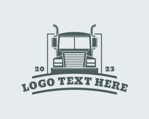 Courier - Courier Truck Delivery logo design