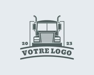 Courier Truck Delivery Logo