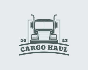 Courier Truck Delivery logo design