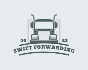 Courier Truck Delivery logo design