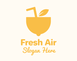 Yellow Lemon Juice logo design