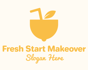 Yellow Lemon Juice logo design