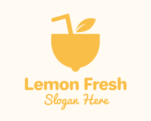 Lemon - Yellow Lemon Juice logo design