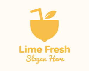 Lime - Yellow Lemon Juice logo design