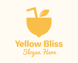 Yellow Lemon Juice logo design