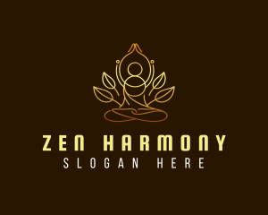 Yoga Zen Meditation logo design