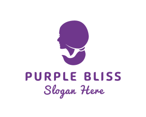 Purple Fashion Woman  logo design