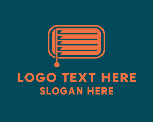 Rectangle Window Blinds Logo