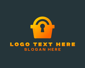 Lock - Keysmith Shopping Bag logo design
