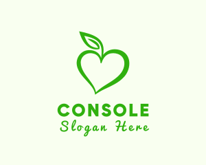 Eco Friendly - Green Heart Leaf logo design