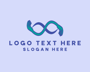 Loop - Infinity Hands Charity logo design