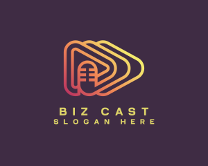 Singer - Streamer Microphone Podcast logo design