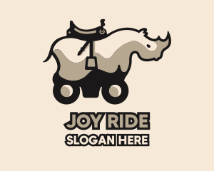 Rhino Animal Ride logo design