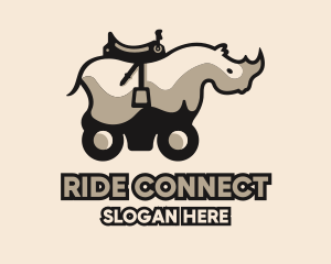 Rhino Animal Ride logo design