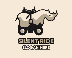 Rhino Animal Ride logo design