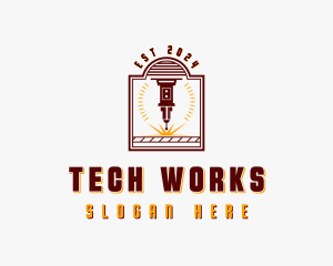 Mechanical Laser Engraving  logo design