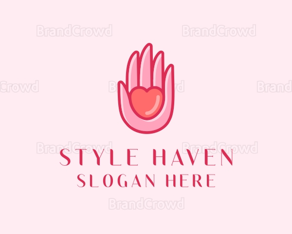 Care Heart Hand Logo
