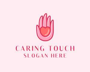 Care - Care Heart Hand logo design