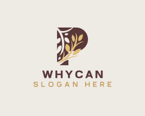 Organic Wheat Grain Logo
