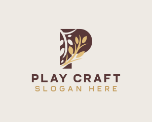 Organic Wheat Grain logo design