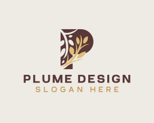 Organic Wheat Grain logo design