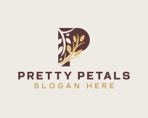 Organic Wheat Grain logo design