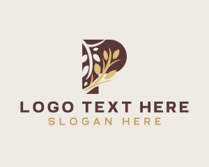 Organic Wheat Grain Logo