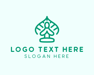 Human Body - Yoga Wellness Woman logo design