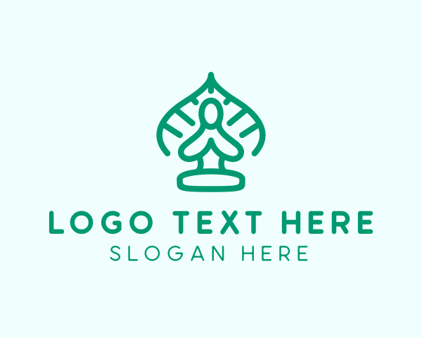 Human Body - Yoga Wellness Woman logo design