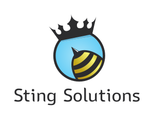 Queen Bee Sting logo design