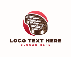Beef - Grilled Beef Steak logo design