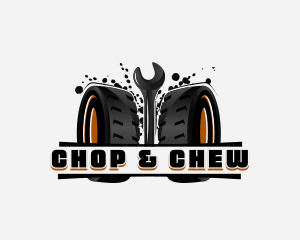 Tire Repair Mechanic Logo