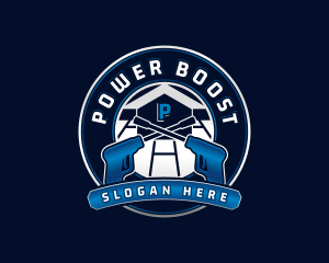 Power Wash Flooring logo design